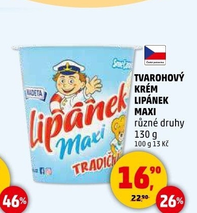 Dezert Lipánek tvarohový Madeta