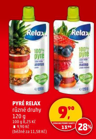 Kapsička ovocné pyré Relax