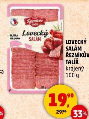 Salám lovecký Řezníkův talíř