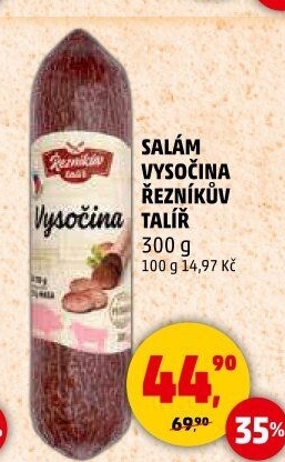 Salám Vysočina Řezníkův talíř