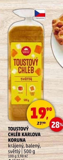 Toustový chléb Karlova Koruna