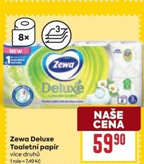 Toaletní papír 3vrstvý Deluxe Zewa