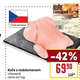 Kuře s rodokmenem Vodňanské kuře