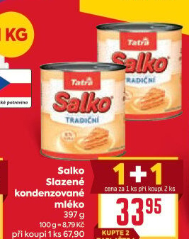 Mléko kondenzované Salko Tatra