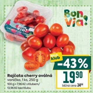Rajčata cherry Billa Bonvia
