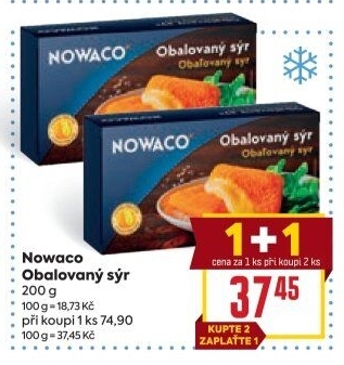 Sýr obalovaný mražený Nowaco