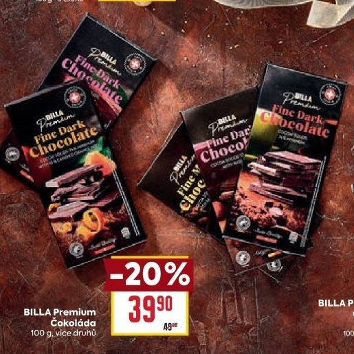 Čokoláda Billa Premium