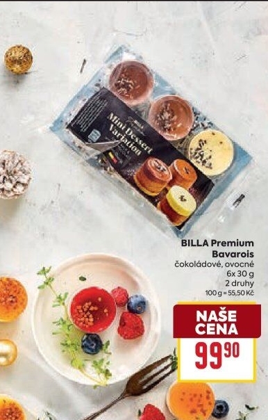 Dezert Bavarois Billa Premium