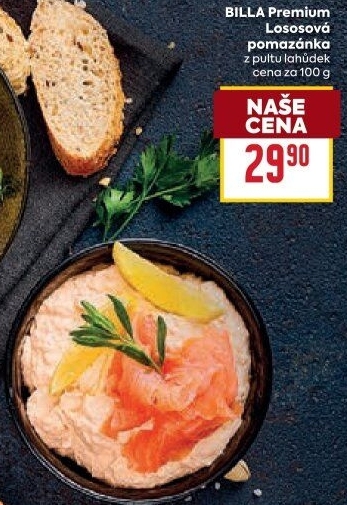 Lososová pomazánka Billa Premium