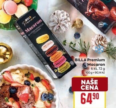 Makronky mražené Premium Billa