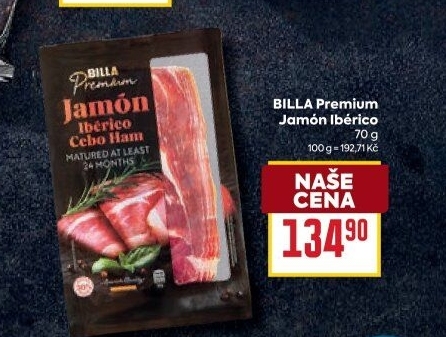 Šunka Jamón Iberico Billa Premium