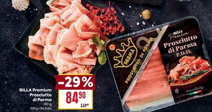Šunka Prosciutto di Parma Premium Billa