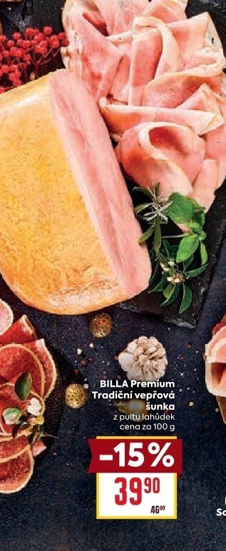 Tradiční vepřová šunka Billa Premium