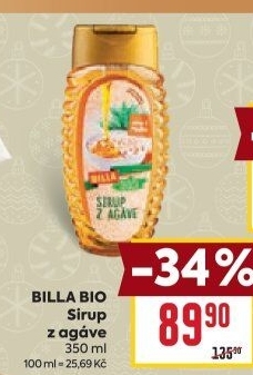 Agávový sirup Naše Bio Billa