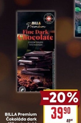 Čokoláda Billa Premium