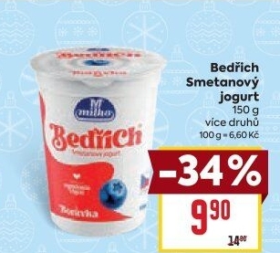 Jogurt Bedřich smetanový ochucený Milko