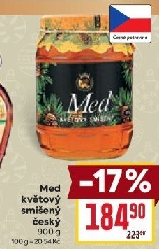 Med český květový smíšený Product Bohemia