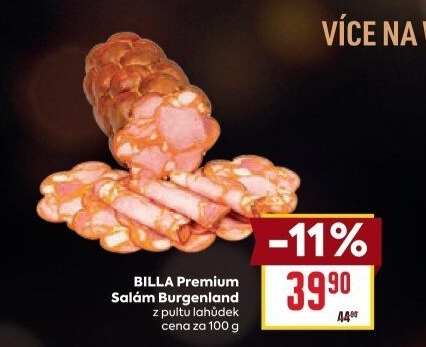 Salám Burgenland Billa Premium