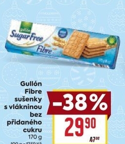 Sušenky bez cukru Fibre Gullón