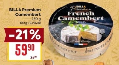 Sýr Camembert Billa Premium