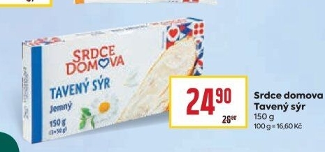 Tavený sýr Srdce Domova