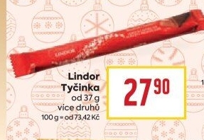 Tyčinka čokoládová Lindor Lindt