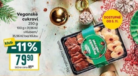Vánoční veganské cukroví