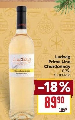 Víno Chardonnay Ludwig Prime Line Vinařství Ludwig