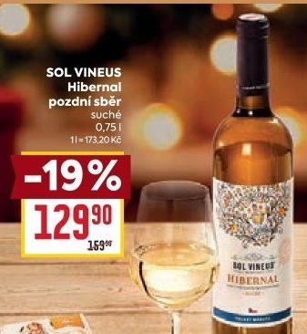 Víno Hibernal Sol Vineus - pozdní sběr
