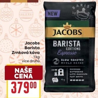 Zrnková káva Barista Jacobs