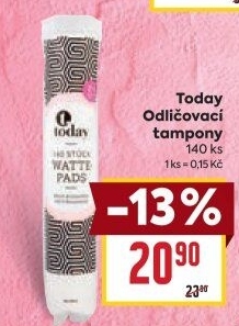 Odličovací tampony Today