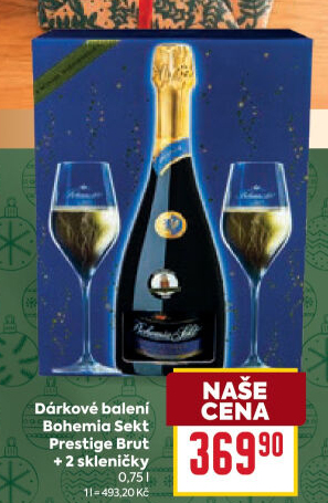 Bohemia Sekt Brut Prestige - dárkové balení