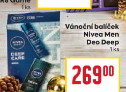 Dárková kazeta pánská Deep Nivea Men