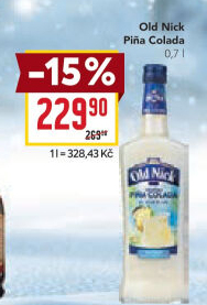 Karibský koktejl Old Nick