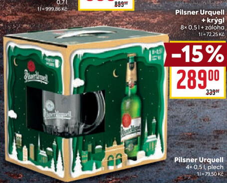 Pivo Pilsner Urquell - dárkové balení