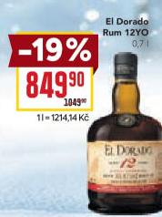 Rum 12 YO El Dorado