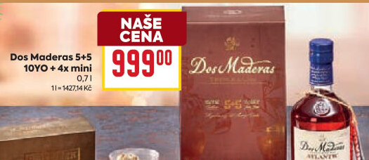 Rum 5+5 YO Dos Maderas - dárkové balení