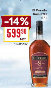 Rum 8 YO El Dorado