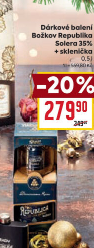 Rum Republica Solera Božkov - dárkové balení