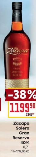 Rum Solera Gran Reserva Ron Zacapa