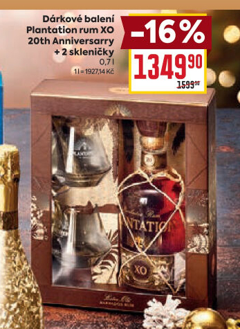 Rum XO 20 th Anniversary Plantation - dárkové balení