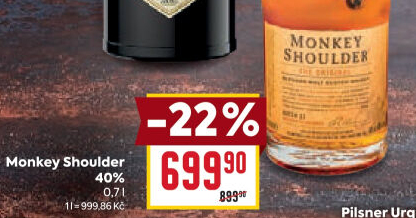 Whisky skotská Monkey Shoulder