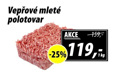 Maso mleté vepřové