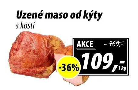 Uzené maso od kýty s kostí
