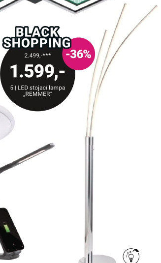 LED STOJÍCÍ LAMPA, „REMMER“