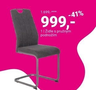 ŽIDLE S PRUŽNÝM PODNOŽÍM „CHRISTINA“