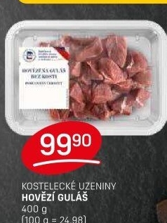 Hovězí maso na guláš Kostelecké uzeniny