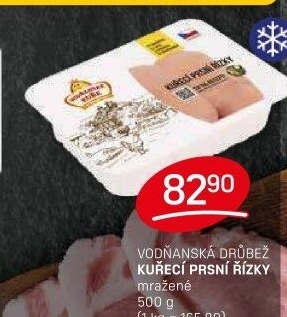 Kuřecí prsní řízky mražené Vodňanské kuře