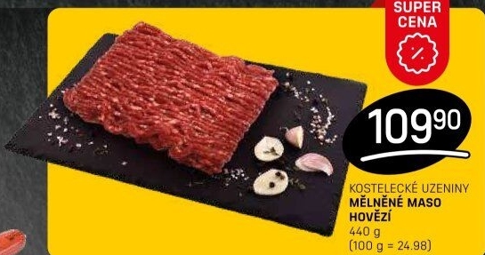 Mleté maso hovězí Kostelecké uzeniny