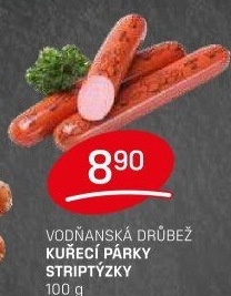 Párky kuřecí striptýzky Vodňanské kuře